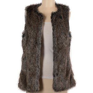 NWOT Banana Republic Women's Faux Fur Vest Size Large